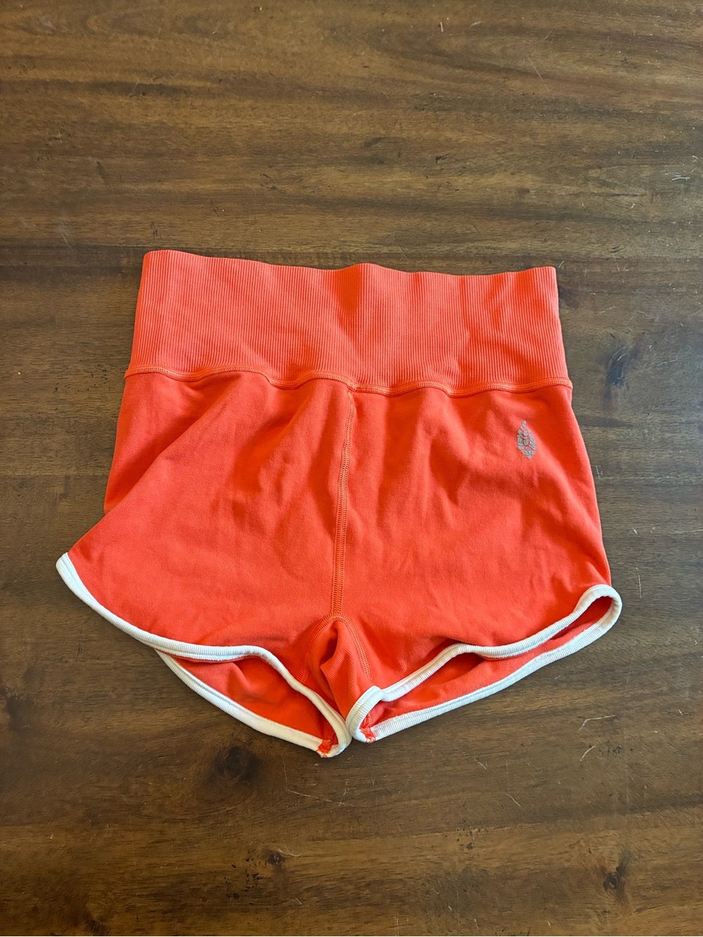 Free People FP Movement Biker Shorts Women’s Medium Large Orange Spandex